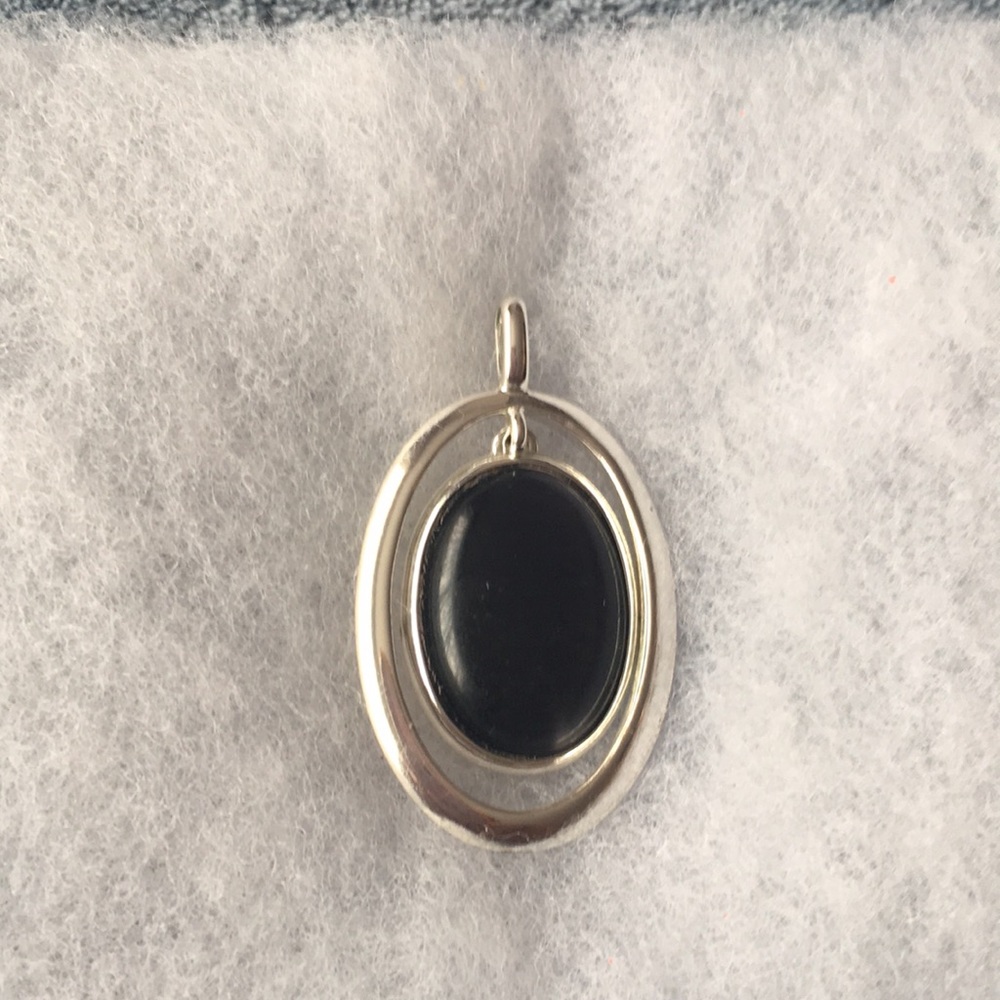 Silver and Black pendant